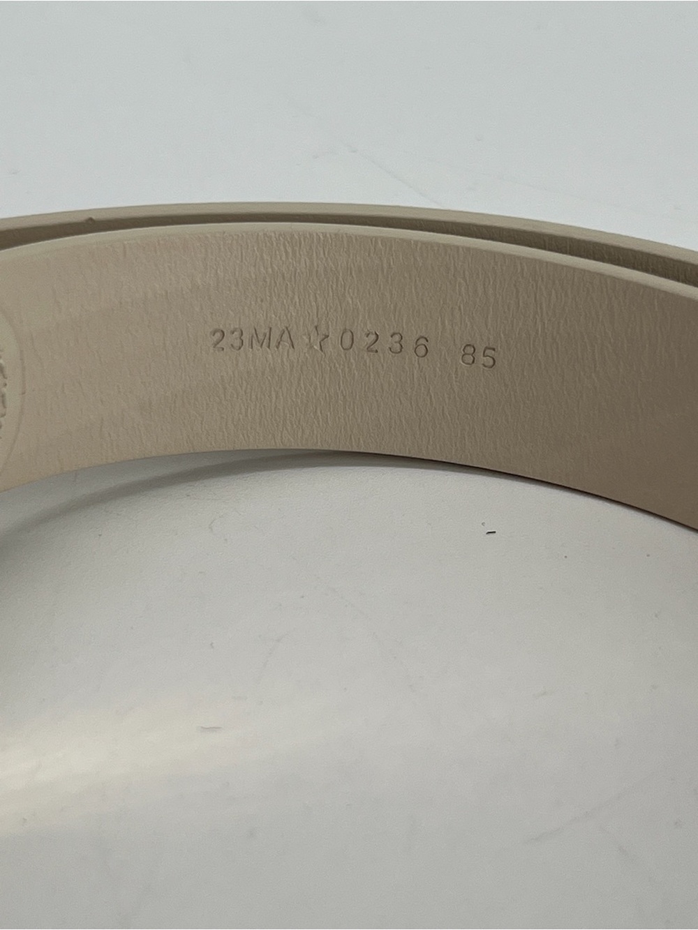 Christian Dior Medaillon Belt Craie Smooth Calfskin Size 37.5inches - Picture 3 of 7